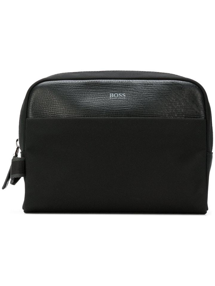 Boss Hugo Boss Logo Print Wash Bag - Black
