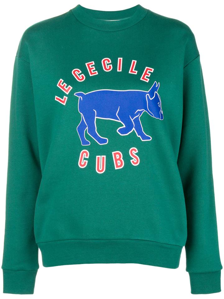 Être Cécile Graphic Sweatshirt - Green