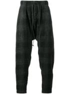 Kazuyuki Kumagai Tapered Wool-blend Trousers - Blue