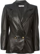 Yves Saint Laurent Vintage Double Breasted Jacket, Women's, Size: 36, Black