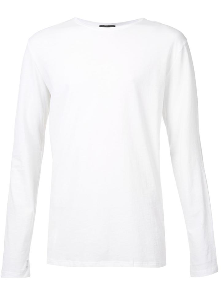 Atm Anthony Thomas Melillo Classic Jersey Long Sleeve Tee - White