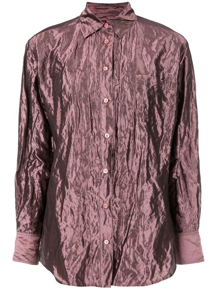 Sies Marjan Creased Effect Shirt - Purple