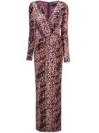 Rachel Zoe Speckled-print Gown - Pink