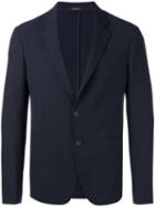 Giorgio Armani Textured Blazer, Men's, Size: 54, Blue, Polyamide/spandex/elastane/acetate/virgin Wool