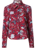 Dvf Diane Von Furstenberg Floral Printed Shirt - Red