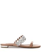 Aquazzura Talisman Flat Sandals - Pink