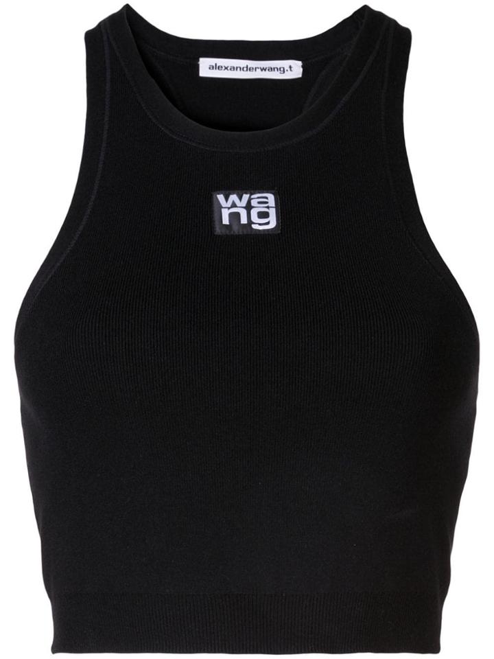 Alexander Wang Logo Cropped Vest - White