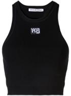 Alexander Wang Logo Cropped Vest - White