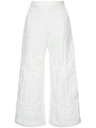 Markus Lupfer Lace Cut-out Trousers - White