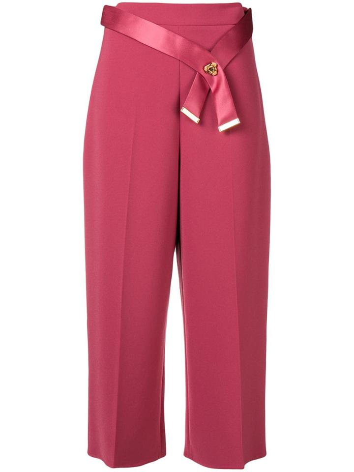 Elisabetta Franchi Belted Culottes - Pink