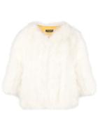 Yves Salomon Collarless Jacket - White