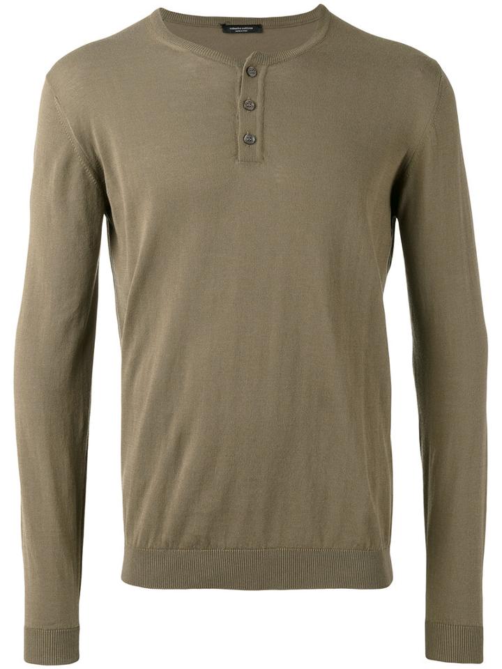 Roberto Collina Serafina Jumper, Men's, Size: 48, Brown, Cotton