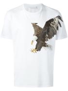 Neil Barrett Eagle Print T-shirt, Men's, Size: Xxs, White, Cotton