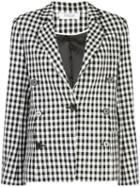 Derek Lam 10 Crosby Double-breasted Gingham Blazer - Black