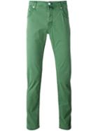 Jacob Cohen Slim Fit Jeans, Men's, Size: 36, Green, Cotton/spandex/elastane
