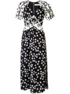 Self-portrait Floral Midi Dress - Black