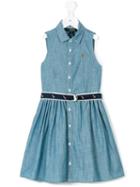 Ralph Lauren Kids - Belted Denim Dress - Kids - Cotton - 5 Yrs, Blue