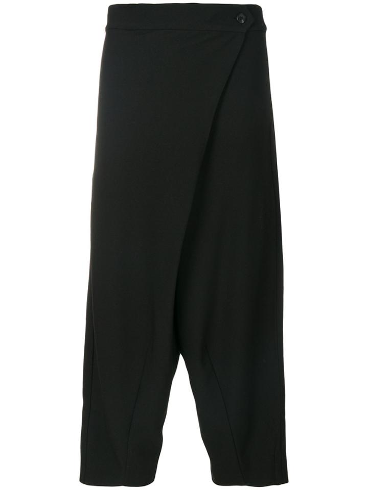Henrik Vibskov Relaxed Fit Cropped Trousers - Black