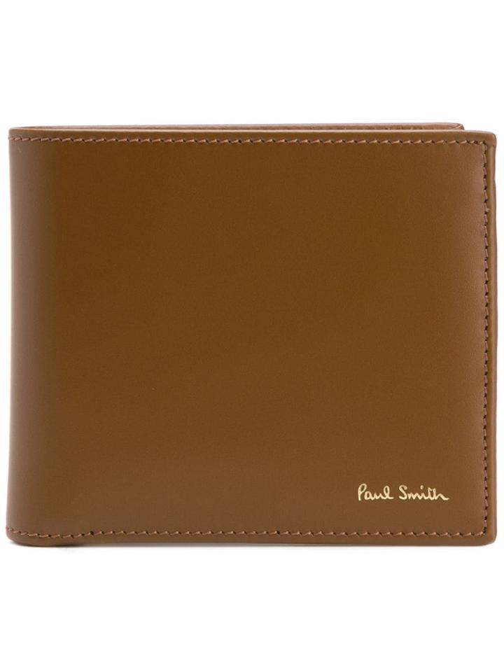 Paul Smith Signature Stripe Bifold Wallet - Brown