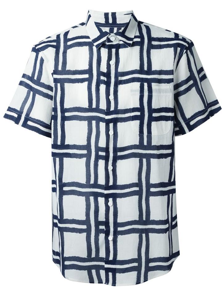 Melindagloss Checked Shirt, Men's, Size: 40, Blue, Cotton