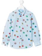 Paul Smith Junior - Cap Print Shirt - Kids - Cotton - 3 Yrs, Blue