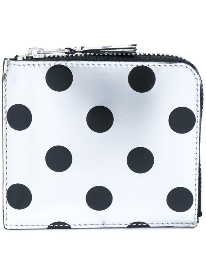 Comme Des Garçons Wallet Polka Dot Small Wallet - Metallic