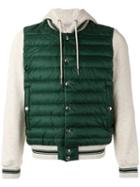Moncler Hooded Padded Jacket, Men's, Size: Xl, White, Polyamide/cotton