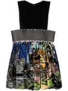 Chopova Lowena Panelled Mini Pinafore Dress - Black