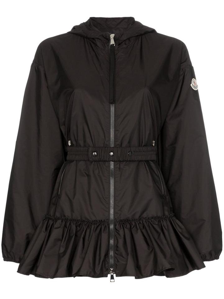 Moncler Tbilisi Frill Hem Hoodie Jacket - Black