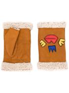 Agnelle Detailed Hand Warmers - Brown
