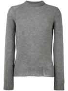 Maison Margiela Distressed Knit Sweater, Men's, Size: Xl, Grey, Wool