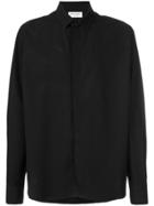 Saint Laurent Replié Collar Shirt - Black