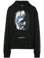 Newams Oversized Printed Hoodie - Black