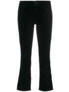 J Brand Cropped Flared Trousers - Black