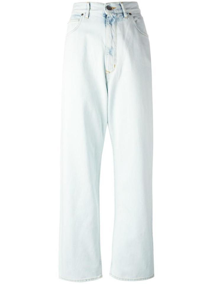 Golden Goose Deluxe Brand Wide Leg Jeans, Women's, Size: 26, Blue, Cotton