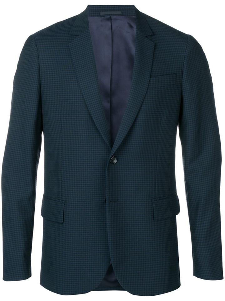 Ps By Paul Smith Micro-check Blazer - Blue