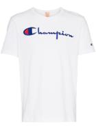 Champion Logo Printed T Shirt - White
