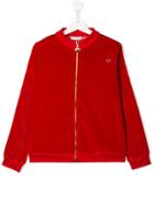 Chiara Ferragni Kids Embellished Logo Bomber Jacket - Red