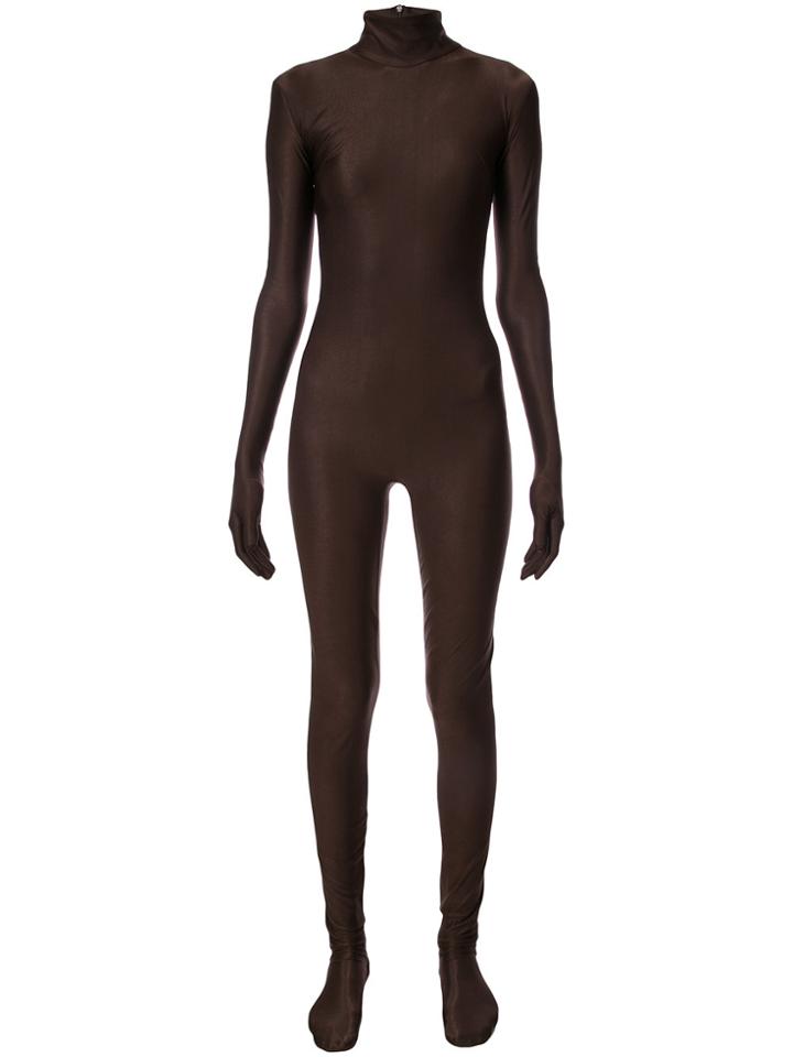 Richard Quinn Full-body Fitted Jumpsuit - Brown