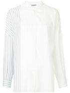 Jil Sander Contrast-striped Shirt - White