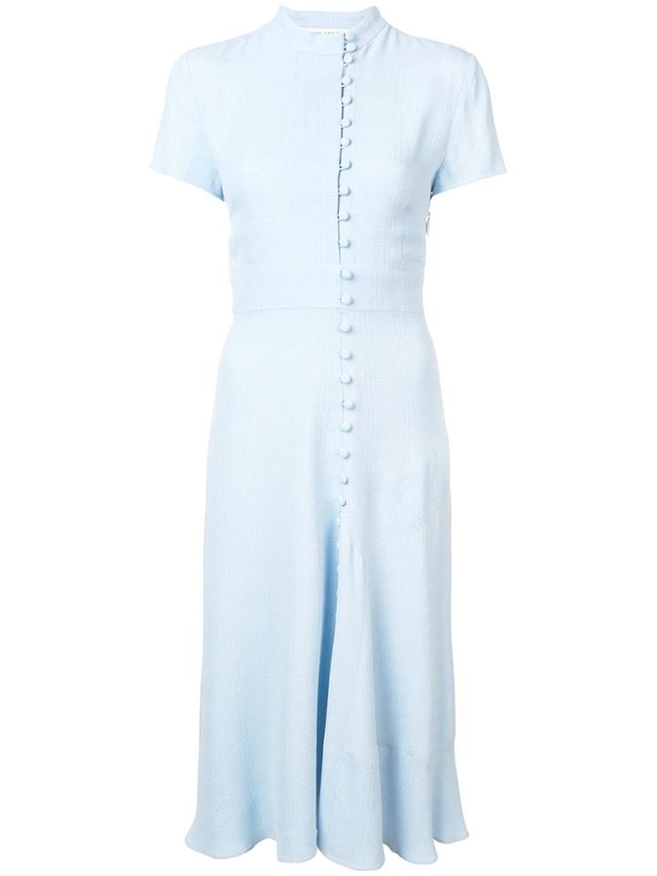 Prabal Gurung Shortsleeved Buttoned Shirt Dress - Blue