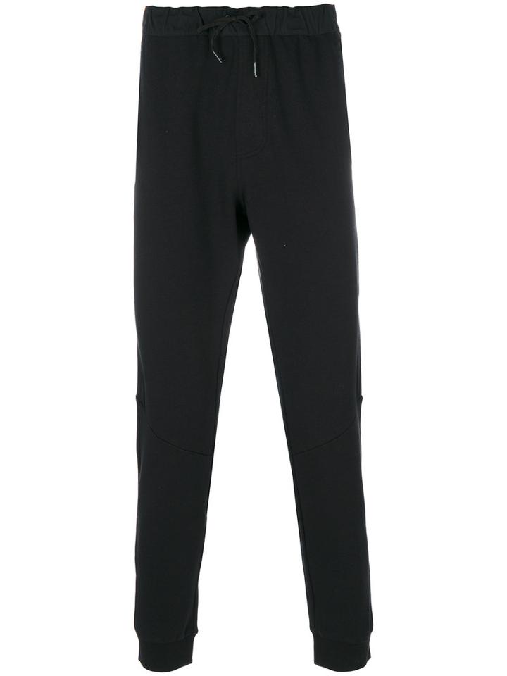 Calvin Klein - Drawsting Track Pants - Men - Cotton/spandex/elastane/polyester - L, Black, Cotton/spandex/elastane/polyester