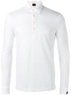 Mp Massimo Piombo - Long-sleeve Polo Shirt - Men - Cotton - L, White, Cotton