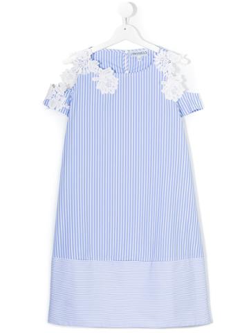Simonetta Kids Striped Dress - Blue