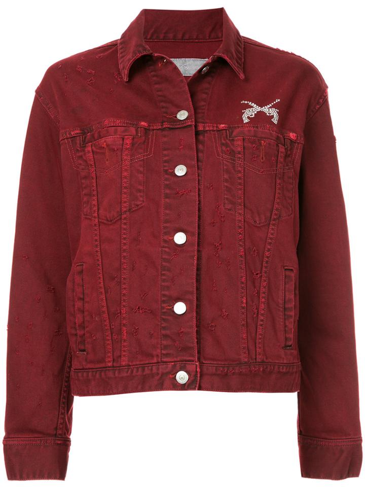 Roarguns Casual Denim Jacket - Red
