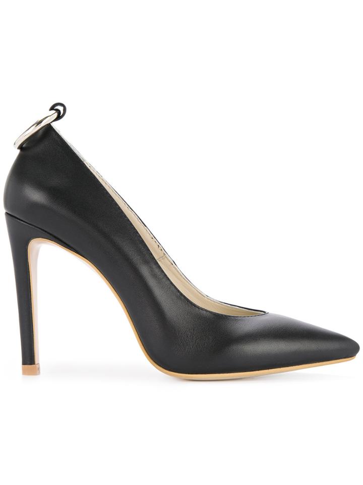Nina Zarqua Ankle Hoop Pointed Pumps - Black