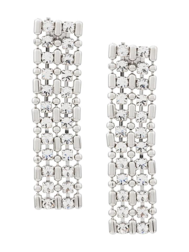 Silvia Gnecchi Statement Pendant Earrings - Silver