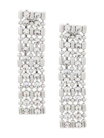 Silvia Gnecchi Statement Pendant Earrings - Silver