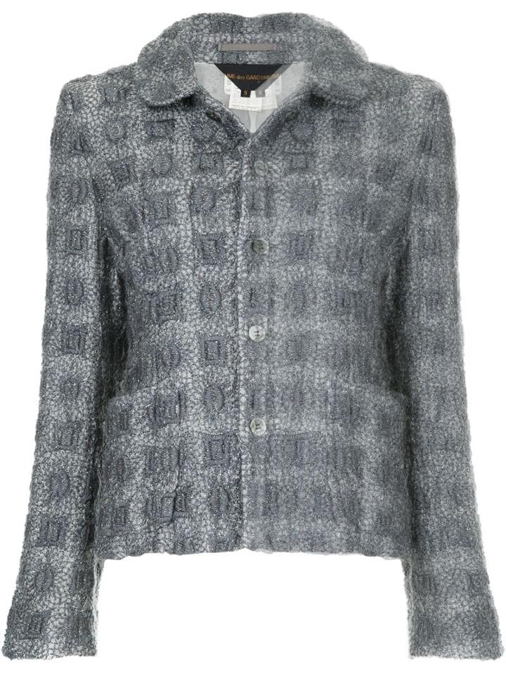 Comme Des Garçons Pre-owned Bouclé Jacket - Grey