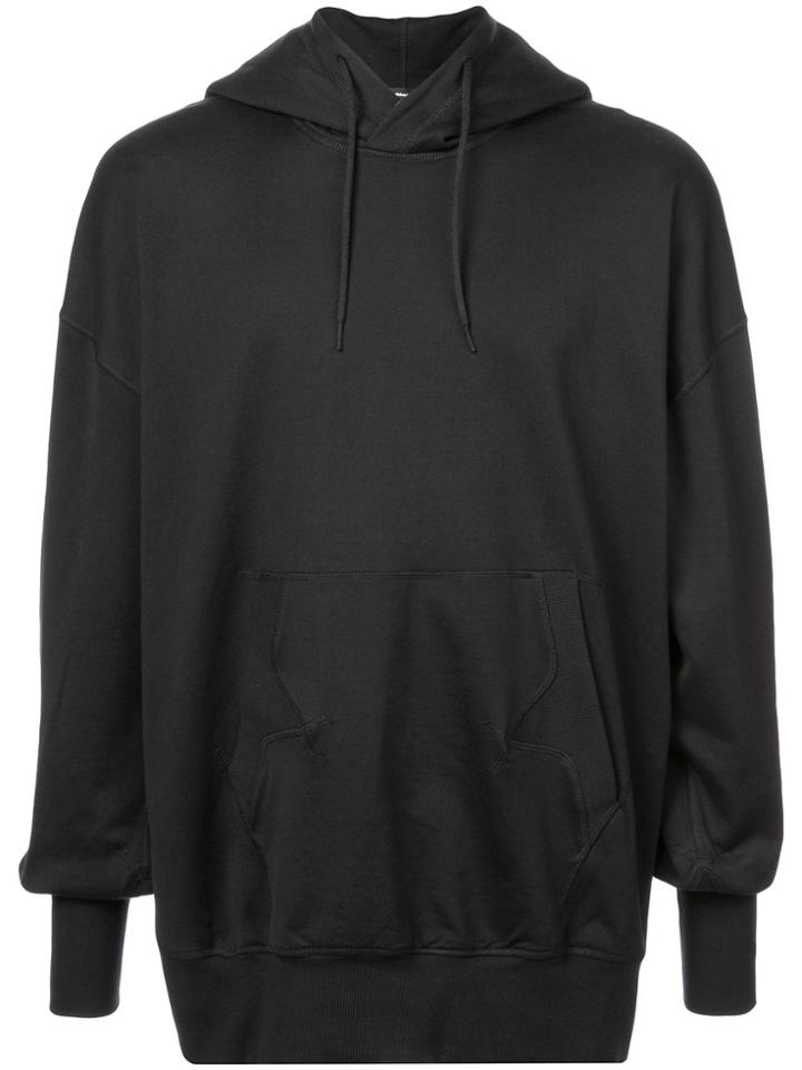 Y-3 Oversized Logo Hoodie - Black